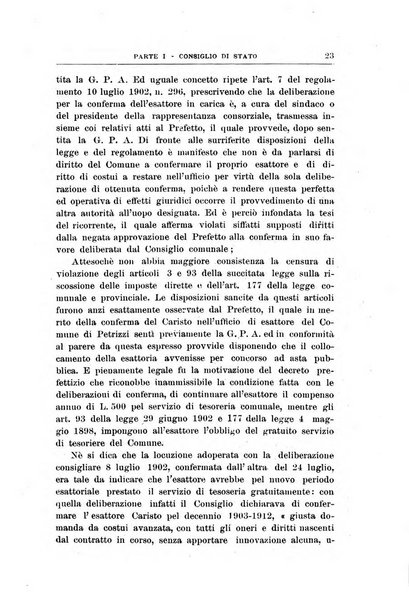 La giustizia amministrativa raccolta di decisioni e pareri del Consiglio di Stato, decisioni della Corte dei conti, sentenze della Cassazione di Roma, e decisioni delle Giunte provinciali amministrative