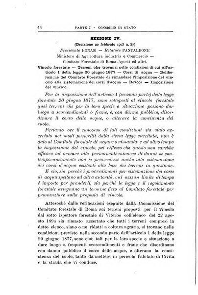 La giustizia amministrativa raccolta di decisioni e pareri del Consiglio di Stato, decisioni della Corte dei conti, sentenze della Cassazione di Roma, e decisioni delle Giunte provinciali amministrative