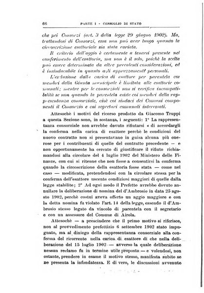 La giustizia amministrativa raccolta di decisioni e pareri del Consiglio di Stato, decisioni della Corte dei conti, sentenze della Cassazione di Roma, e decisioni delle Giunte provinciali amministrative