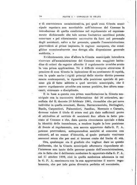 La giustizia amministrativa raccolta di decisioni e pareri del Consiglio di Stato, decisioni della Corte dei conti, sentenze della Cassazione di Roma, e decisioni delle Giunte provinciali amministrative