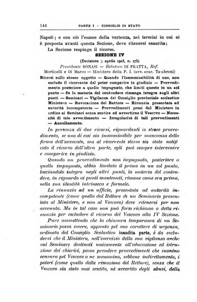 La giustizia amministrativa raccolta di decisioni e pareri del Consiglio di Stato, decisioni della Corte dei conti, sentenze della Cassazione di Roma, e decisioni delle Giunte provinciali amministrative