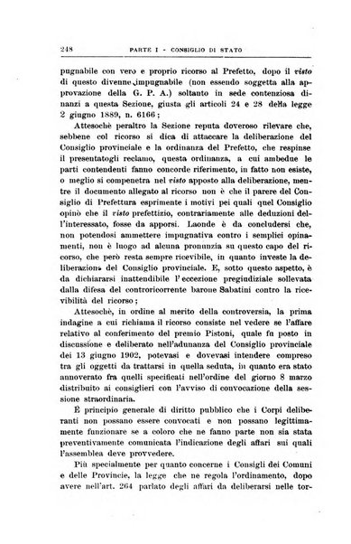 La giustizia amministrativa raccolta di decisioni e pareri del Consiglio di Stato, decisioni della Corte dei conti, sentenze della Cassazione di Roma, e decisioni delle Giunte provinciali amministrative