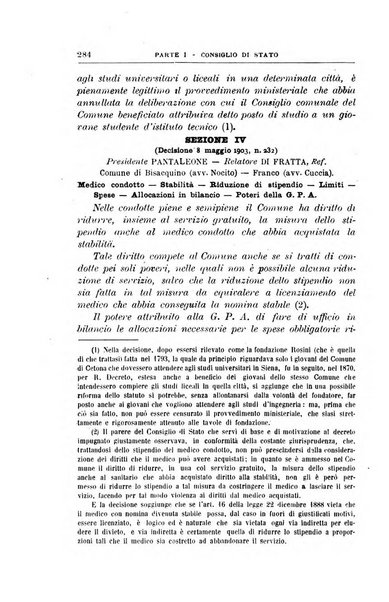 La giustizia amministrativa raccolta di decisioni e pareri del Consiglio di Stato, decisioni della Corte dei conti, sentenze della Cassazione di Roma, e decisioni delle Giunte provinciali amministrative