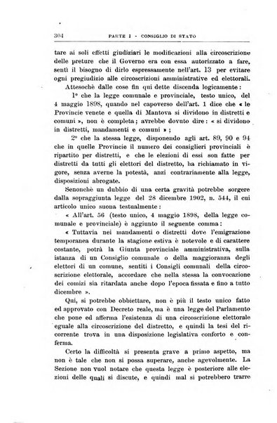 La giustizia amministrativa raccolta di decisioni e pareri del Consiglio di Stato, decisioni della Corte dei conti, sentenze della Cassazione di Roma, e decisioni delle Giunte provinciali amministrative