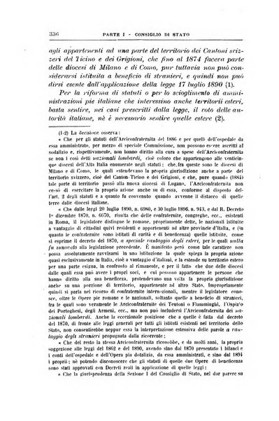 La giustizia amministrativa raccolta di decisioni e pareri del Consiglio di Stato, decisioni della Corte dei conti, sentenze della Cassazione di Roma, e decisioni delle Giunte provinciali amministrative