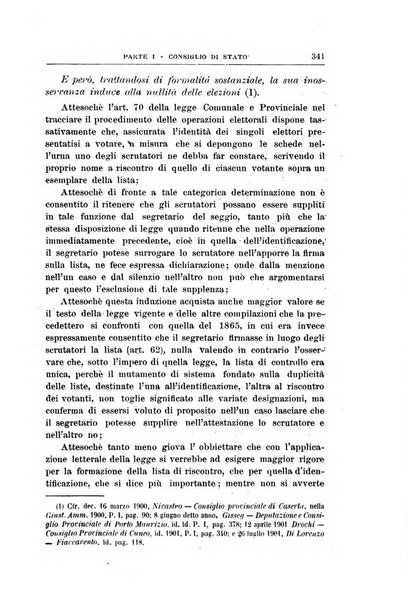 La giustizia amministrativa raccolta di decisioni e pareri del Consiglio di Stato, decisioni della Corte dei conti, sentenze della Cassazione di Roma, e decisioni delle Giunte provinciali amministrative