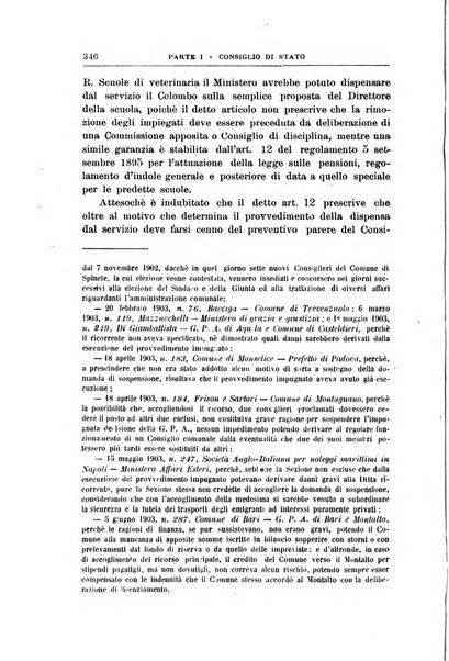 La giustizia amministrativa raccolta di decisioni e pareri del Consiglio di Stato, decisioni della Corte dei conti, sentenze della Cassazione di Roma, e decisioni delle Giunte provinciali amministrative