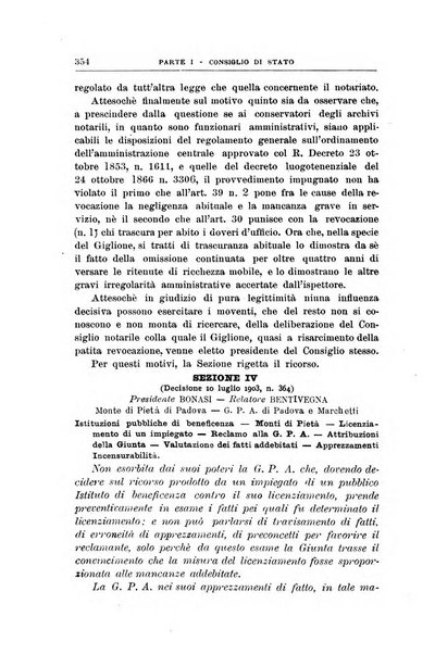 La giustizia amministrativa raccolta di decisioni e pareri del Consiglio di Stato, decisioni della Corte dei conti, sentenze della Cassazione di Roma, e decisioni delle Giunte provinciali amministrative