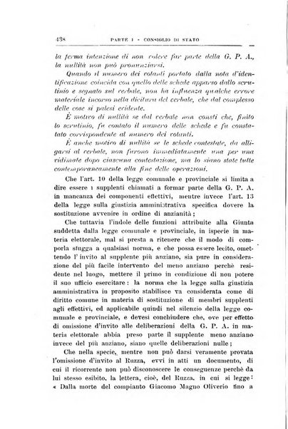 La giustizia amministrativa raccolta di decisioni e pareri del Consiglio di Stato, decisioni della Corte dei conti, sentenze della Cassazione di Roma, e decisioni delle Giunte provinciali amministrative