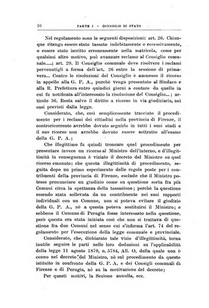 La giustizia amministrativa raccolta di decisioni e pareri del Consiglio di Stato, decisioni della Corte dei conti, sentenze della Cassazione di Roma, e decisioni delle Giunte provinciali amministrative