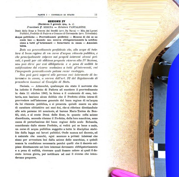 La giustizia amministrativa raccolta di decisioni e pareri del Consiglio di Stato, decisioni della Corte dei conti, sentenze della Cassazione di Roma, e decisioni delle Giunte provinciali amministrative