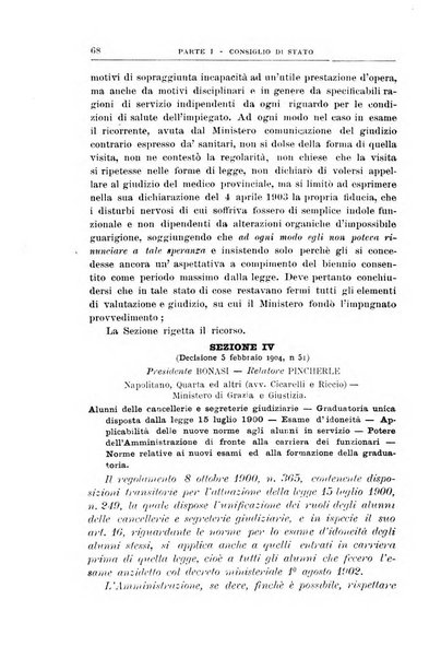 La giustizia amministrativa raccolta di decisioni e pareri del Consiglio di Stato, decisioni della Corte dei conti, sentenze della Cassazione di Roma, e decisioni delle Giunte provinciali amministrative