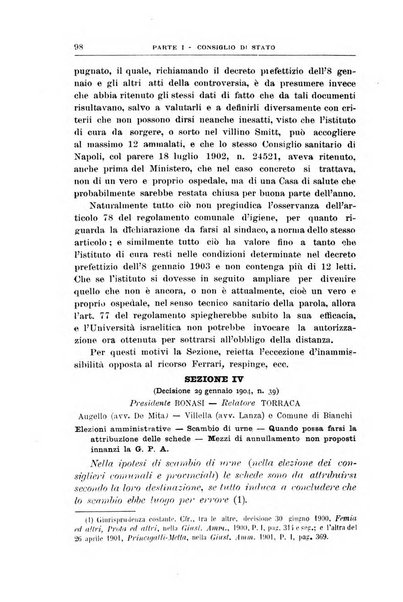 La giustizia amministrativa raccolta di decisioni e pareri del Consiglio di Stato, decisioni della Corte dei conti, sentenze della Cassazione di Roma, e decisioni delle Giunte provinciali amministrative