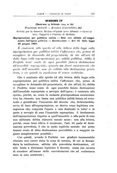 La giustizia amministrativa raccolta di decisioni e pareri del Consiglio di Stato, decisioni della Corte dei conti, sentenze della Cassazione di Roma, e decisioni delle Giunte provinciali amministrative