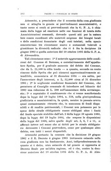 La giustizia amministrativa raccolta di decisioni e pareri del Consiglio di Stato, decisioni della Corte dei conti, sentenze della Cassazione di Roma, e decisioni delle Giunte provinciali amministrative