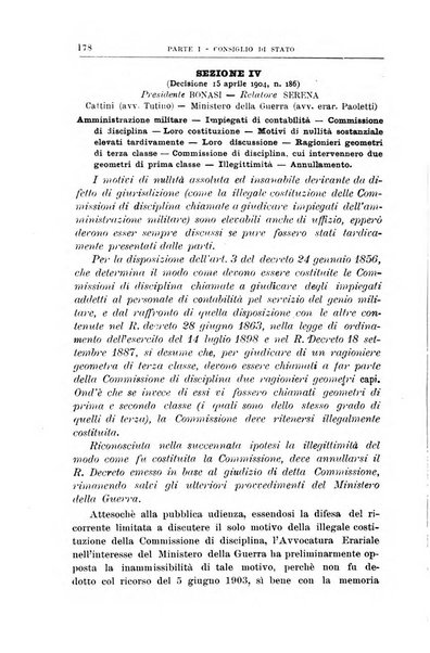 La giustizia amministrativa raccolta di decisioni e pareri del Consiglio di Stato, decisioni della Corte dei conti, sentenze della Cassazione di Roma, e decisioni delle Giunte provinciali amministrative