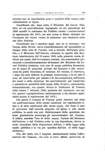 La giustizia amministrativa raccolta di decisioni e pareri del Consiglio di Stato, decisioni della Corte dei conti, sentenze della Cassazione di Roma, e decisioni delle Giunte provinciali amministrative