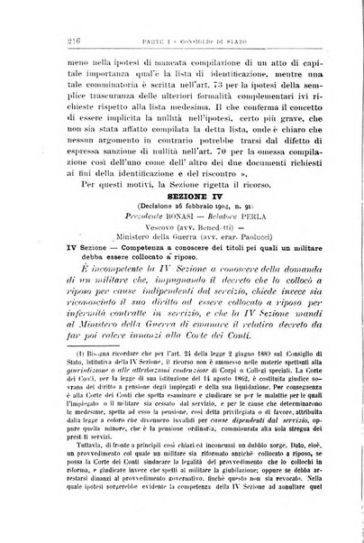 La giustizia amministrativa raccolta di decisioni e pareri del Consiglio di Stato, decisioni della Corte dei conti, sentenze della Cassazione di Roma, e decisioni delle Giunte provinciali amministrative