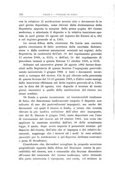 La giustizia amministrativa raccolta di decisioni e pareri del Consiglio di Stato, decisioni della Corte dei conti, sentenze della Cassazione di Roma, e decisioni delle Giunte provinciali amministrative