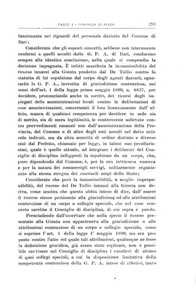 La giustizia amministrativa raccolta di decisioni e pareri del Consiglio di Stato, decisioni della Corte dei conti, sentenze della Cassazione di Roma, e decisioni delle Giunte provinciali amministrative