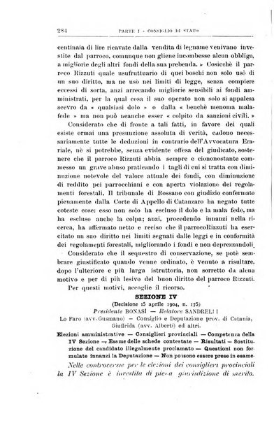 La giustizia amministrativa raccolta di decisioni e pareri del Consiglio di Stato, decisioni della Corte dei conti, sentenze della Cassazione di Roma, e decisioni delle Giunte provinciali amministrative