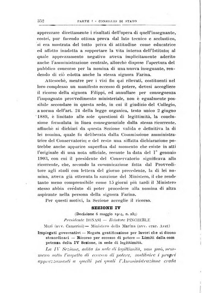 La giustizia amministrativa raccolta di decisioni e pareri del Consiglio di Stato, decisioni della Corte dei conti, sentenze della Cassazione di Roma, e decisioni delle Giunte provinciali amministrative