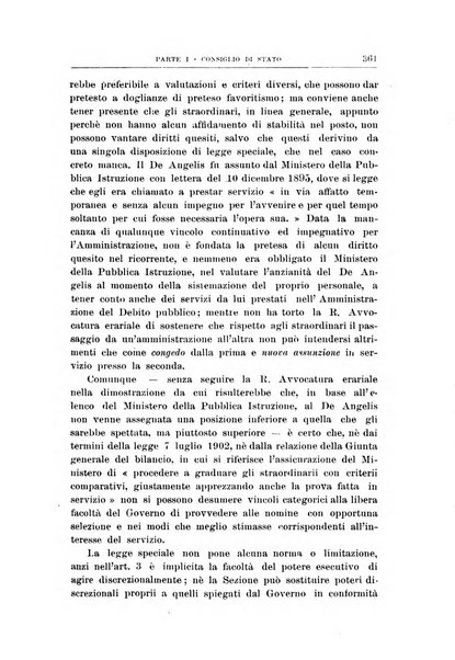 La giustizia amministrativa raccolta di decisioni e pareri del Consiglio di Stato, decisioni della Corte dei conti, sentenze della Cassazione di Roma, e decisioni delle Giunte provinciali amministrative