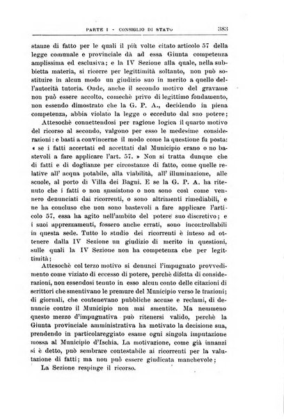 La giustizia amministrativa raccolta di decisioni e pareri del Consiglio di Stato, decisioni della Corte dei conti, sentenze della Cassazione di Roma, e decisioni delle Giunte provinciali amministrative