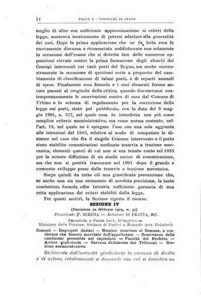 La giustizia amministrativa raccolta di decisioni e pareri del Consiglio di Stato, decisioni della Corte dei conti, sentenze della Cassazione di Roma, e decisioni delle Giunte provinciali amministrative