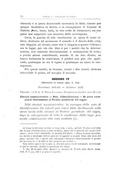 La giustizia amministrativa raccolta di decisioni e pareri del Consiglio di Stato, decisioni della Corte dei conti, sentenze della Cassazione di Roma, e decisioni delle Giunte provinciali amministrative