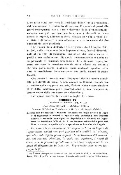 La giustizia amministrativa raccolta di decisioni e pareri del Consiglio di Stato, decisioni della Corte dei conti, sentenze della Cassazione di Roma, e decisioni delle Giunte provinciali amministrative