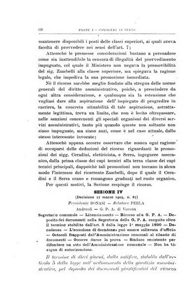 La giustizia amministrativa raccolta di decisioni e pareri del Consiglio di Stato, decisioni della Corte dei conti, sentenze della Cassazione di Roma, e decisioni delle Giunte provinciali amministrative