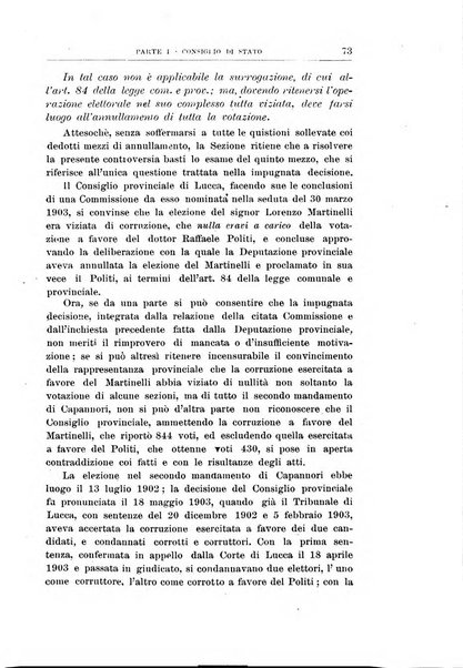 La giustizia amministrativa raccolta di decisioni e pareri del Consiglio di Stato, decisioni della Corte dei conti, sentenze della Cassazione di Roma, e decisioni delle Giunte provinciali amministrative