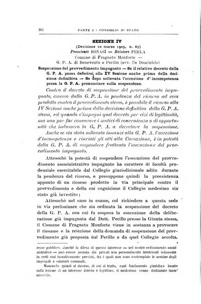 La giustizia amministrativa raccolta di decisioni e pareri del Consiglio di Stato, decisioni della Corte dei conti, sentenze della Cassazione di Roma, e decisioni delle Giunte provinciali amministrative