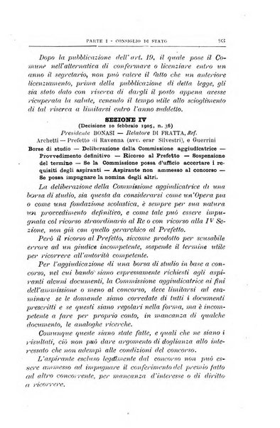 La giustizia amministrativa raccolta di decisioni e pareri del Consiglio di Stato, decisioni della Corte dei conti, sentenze della Cassazione di Roma, e decisioni delle Giunte provinciali amministrative