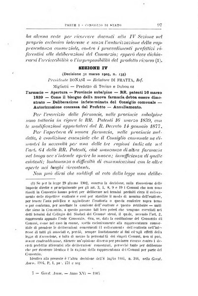 La giustizia amministrativa raccolta di decisioni e pareri del Consiglio di Stato, decisioni della Corte dei conti, sentenze della Cassazione di Roma, e decisioni delle Giunte provinciali amministrative