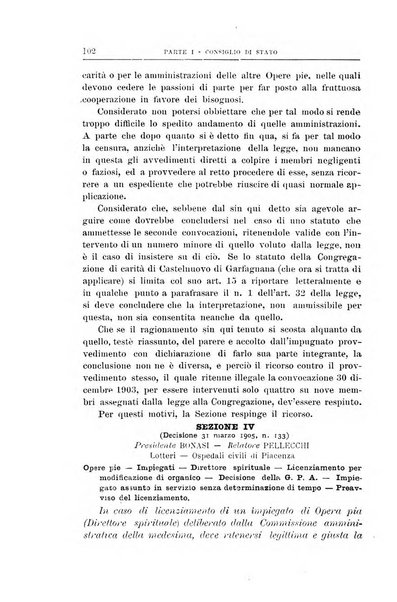 La giustizia amministrativa raccolta di decisioni e pareri del Consiglio di Stato, decisioni della Corte dei conti, sentenze della Cassazione di Roma, e decisioni delle Giunte provinciali amministrative