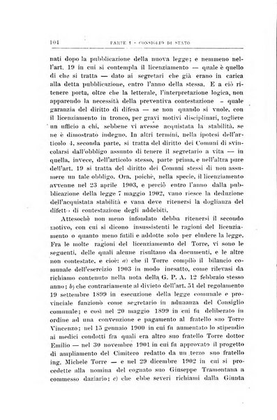 La giustizia amministrativa raccolta di decisioni e pareri del Consiglio di Stato, decisioni della Corte dei conti, sentenze della Cassazione di Roma, e decisioni delle Giunte provinciali amministrative