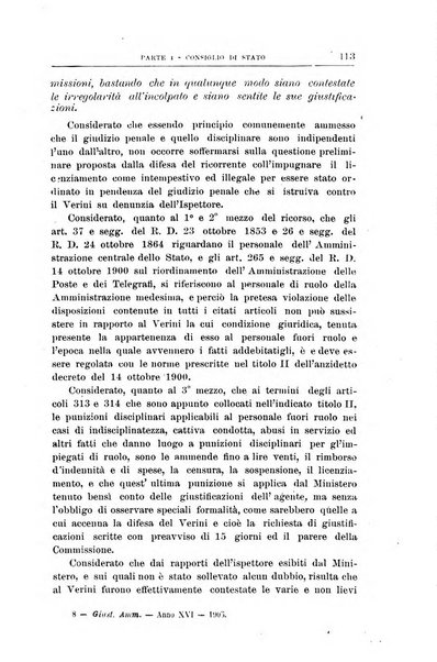 La giustizia amministrativa raccolta di decisioni e pareri del Consiglio di Stato, decisioni della Corte dei conti, sentenze della Cassazione di Roma, e decisioni delle Giunte provinciali amministrative