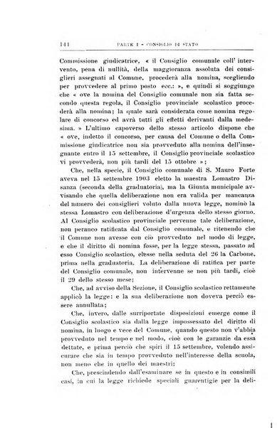 La giustizia amministrativa raccolta di decisioni e pareri del Consiglio di Stato, decisioni della Corte dei conti, sentenze della Cassazione di Roma, e decisioni delle Giunte provinciali amministrative