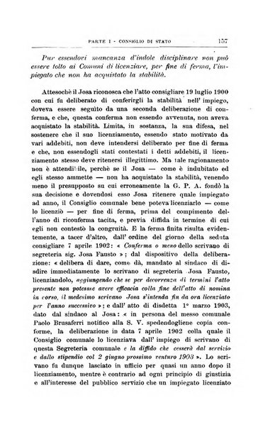 La giustizia amministrativa raccolta di decisioni e pareri del Consiglio di Stato, decisioni della Corte dei conti, sentenze della Cassazione di Roma, e decisioni delle Giunte provinciali amministrative