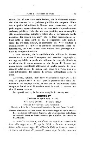 La giustizia amministrativa raccolta di decisioni e pareri del Consiglio di Stato, decisioni della Corte dei conti, sentenze della Cassazione di Roma, e decisioni delle Giunte provinciali amministrative