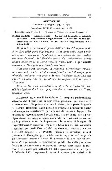 La giustizia amministrativa raccolta di decisioni e pareri del Consiglio di Stato, decisioni della Corte dei conti, sentenze della Cassazione di Roma, e decisioni delle Giunte provinciali amministrative