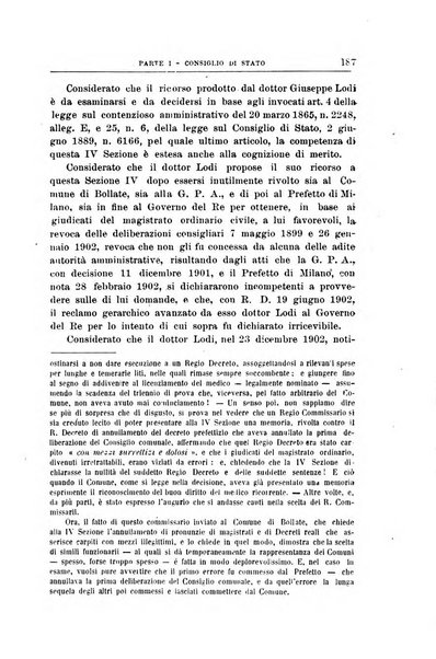 La giustizia amministrativa raccolta di decisioni e pareri del Consiglio di Stato, decisioni della Corte dei conti, sentenze della Cassazione di Roma, e decisioni delle Giunte provinciali amministrative