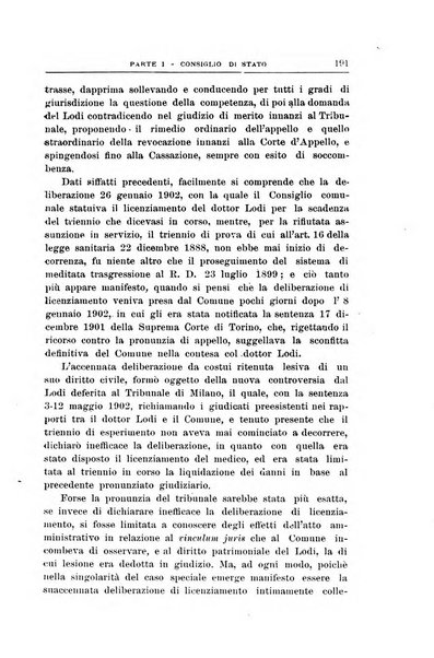 La giustizia amministrativa raccolta di decisioni e pareri del Consiglio di Stato, decisioni della Corte dei conti, sentenze della Cassazione di Roma, e decisioni delle Giunte provinciali amministrative