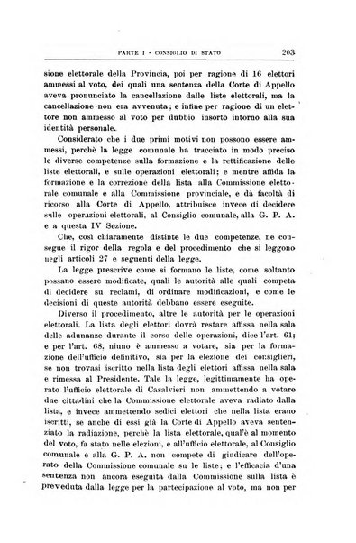 La giustizia amministrativa raccolta di decisioni e pareri del Consiglio di Stato, decisioni della Corte dei conti, sentenze della Cassazione di Roma, e decisioni delle Giunte provinciali amministrative