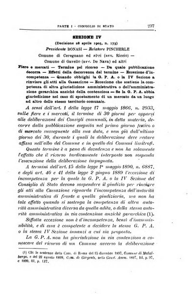 La giustizia amministrativa raccolta di decisioni e pareri del Consiglio di Stato, decisioni della Corte dei conti, sentenze della Cassazione di Roma, e decisioni delle Giunte provinciali amministrative