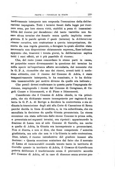 La giustizia amministrativa raccolta di decisioni e pareri del Consiglio di Stato, decisioni della Corte dei conti, sentenze della Cassazione di Roma, e decisioni delle Giunte provinciali amministrative