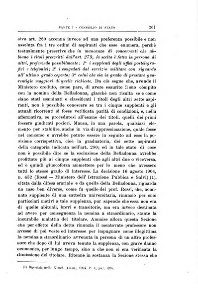 La giustizia amministrativa raccolta di decisioni e pareri del Consiglio di Stato, decisioni della Corte dei conti, sentenze della Cassazione di Roma, e decisioni delle Giunte provinciali amministrative