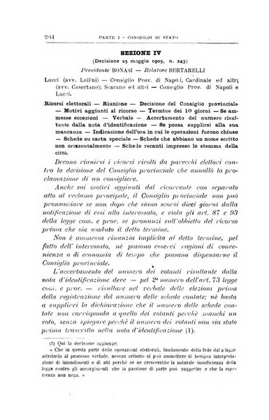 La giustizia amministrativa raccolta di decisioni e pareri del Consiglio di Stato, decisioni della Corte dei conti, sentenze della Cassazione di Roma, e decisioni delle Giunte provinciali amministrative